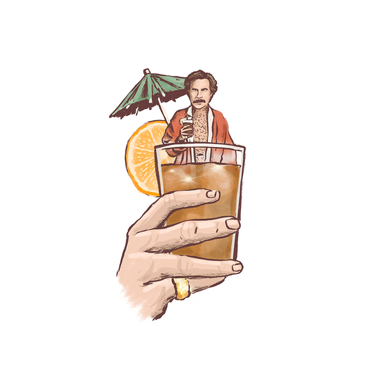 3 Fingers  Ron Burgundy Print